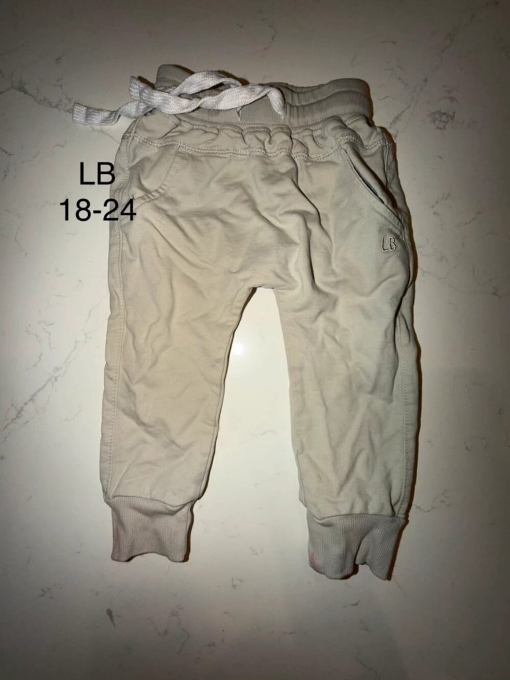 Little Bipsy Baby/Toddler Joggers 18–24M Beige/Taupe